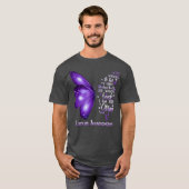 Ich bin der Sturm Lupus Awareness Butterfly T-Shirt (Vorne ganz)