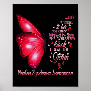 Ich bin der Sturm-Marfan-Syndrom-Butterfly Poster