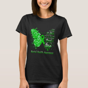 Ich bin der Sturm Mental Health Awareness Butterfl T-Shirt