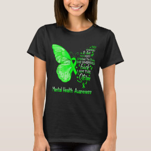 Ich bin der Sturm Mental Health Awareness Butterfl T-Shirt