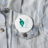 Ich bin der Sturm Ovarialkarzinom Hintern Button (Beispiel)