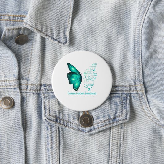Ich bin der Sturm Ovarialkarzinom Hintern Button (Beispiel)