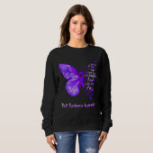 Ich bin der Sturm Rett-Syndrom-Butterfly Sweatshirt (Vorne ganz)