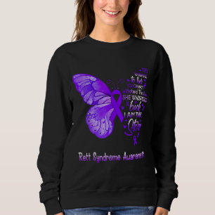 Ich bin der Sturm Rett-Syndrom-Butterfly Sweatshirt