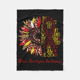 Ich bin der Sturm Sonnenblume Leopard Hirnaneurysm Fleecedecke