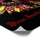 Ich bin der Sturm Sonnenblume Leopard Hirnaneurysm Poster (Ecke)