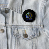 Ich bin der Sturm Sonnenblumen Leopard Ataxia Krie Button (Beispiel)