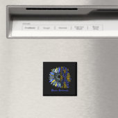 Ich bin der Sturm Sonnenblumen Leopard Ataxia Krie Magnet (In Situ (Geschirrspüler))