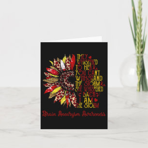 Ich bin der Sturm-Sonnenblumen-Leopard-Hirnaneurys Karte