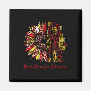 Ich bin der Sturm-Sonnenblumen-Leopard-Hirnaneurys Magnet