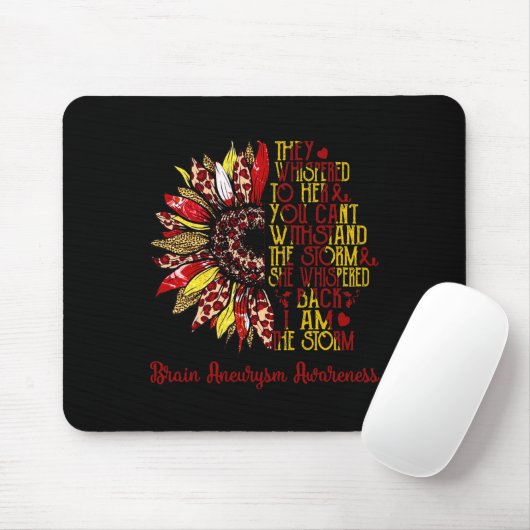 Ich bin der Sturm-Sonnenblumen-Leopard-Hirnaneurys Mousepad (Mit Mouse)