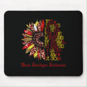 Ich bin der Sturm-Sonnenblumen-Leopard-Hirnaneurys Mousepad (Vorne)