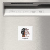 Ich bin der Sturm Sozialarbeiter Schwarze Geschich Magnet (In Situ (Geschirrspüler))