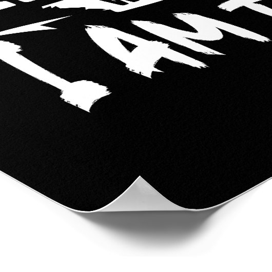 Ich bin der Sturm - spartanisch, schwul, stürmisch Poster (Ecke)