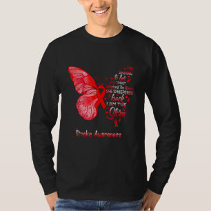 Ich bin der Sturm Stroke Awareness Butterfly T-Shirt