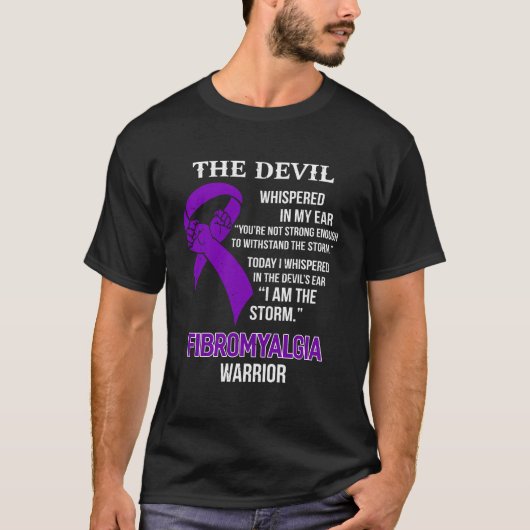 Ich bin der Sturm Support Fibromyalgie Bewusstsein T-Shirt (Vorderseite)