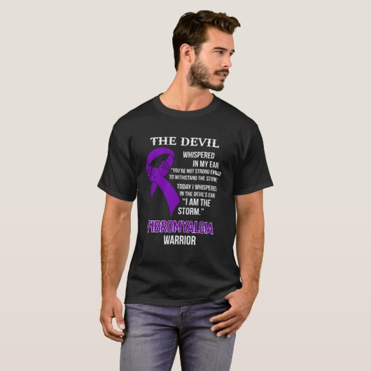 Ich bin der Sturm Support Fibromyalgie Bewusstsein T-Shirt (Vorne ganz)