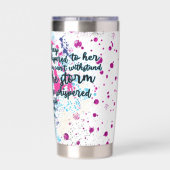 Ich bin der Sturm Thermobecher (Rückseite)