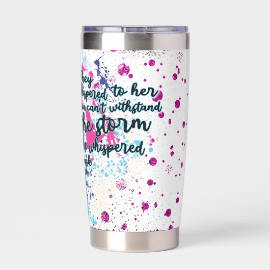 Ich bin der Sturm Thermobecher (Rückseite)