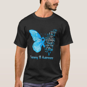 Ich bin der Sturm-Trisomie 18 Butterfly T-Shirt