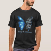 Ich bin der Sturm Trisomy 18 Butterfly T Sh T-Shirt (Vorderseite)