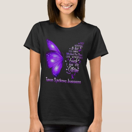 Ich bin der Sturm-Turner-Syndrom-Butterfly T-Shirt (Vorderseite)