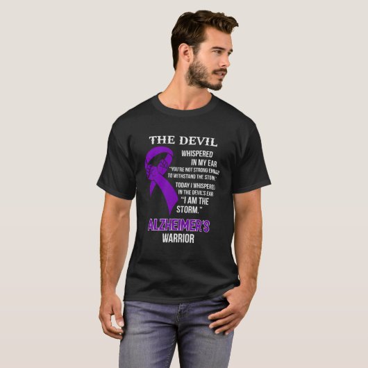 Ich bin der Sturm unterstützen Alzheimer's Bewusst T-Shirt (Vorne ganz)