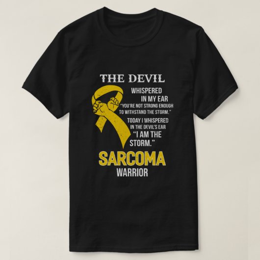 Ich bin der Sturm Unterstützung Sarcoma Bewusstsei T-Shirt (Design vorne)