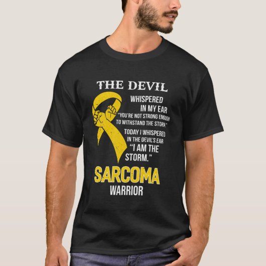 Ich bin der Sturm Unterstützung Sarcoma Bewusstsei T-Shirt (Vorderseite)