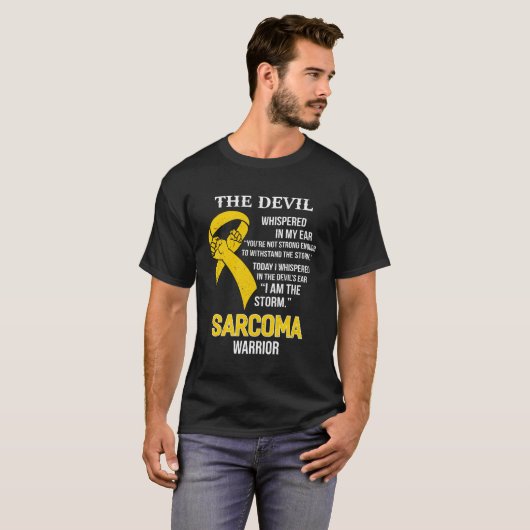 Ich bin der Sturm Unterstützung Sarcoma Bewusstsei T-Shirt (Vorne ganz)