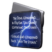 Ich bin der Sturmschläfer Laptopschutzhülle (Vorderseite Links)