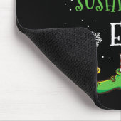 Ich bin der Sushi liebende Elf Weihnachten Mousepad (Ecke)