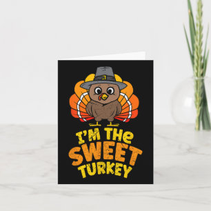 Ich bin der süße Erntedank der Türkei, der Herbstf Karte