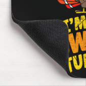 Ich bin der süße Erntedank der Türkei, der Herbstf Mousepad (Ecke)