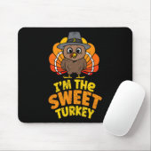 Ich bin der süße Erntedank der Türkei, der Herbstf Mousepad (Mit Mouse)