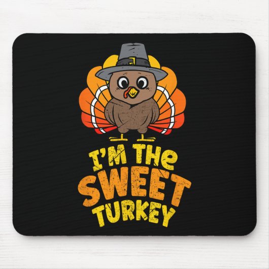 Ich bin der süße Erntedank der Türkei, der Herbstf Mousepad (Vorne)