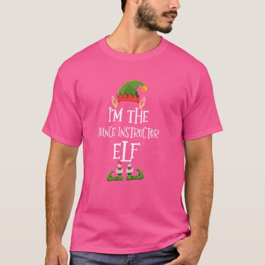 Ich bin der Tanzlehrer Elf Graphic - Funny Ugly T-Shirt (Vorderseite)
