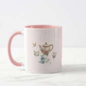 Ich bin der Tee-Inspirierte Kaffeebecher – Pink &  Tasse (Links)