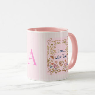 Ich bin der Tee-Inspirierte Kaffeebecher – Pink & Tasse