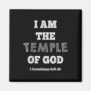 Ich bin der Tempel Gottes 1. Korinther 6_19-20 Chr Magnet