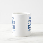 Ich bin der Tennistrainer Kaffeetasse (Mittel)