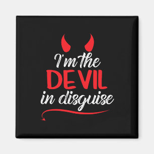 Ich bin der Teufel im verdeckten Spaß Satan Worshi Magnet