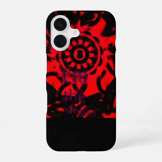 Ich bin der Teufel iPhone 16 Hülle (Rückseite)