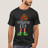Ich bin der Therapeut Elf Cool Matching Christmas T-Shirt (Vorderseite)