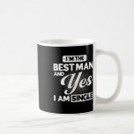 Ich bin der Trauzeuge und ja, ich bin Single Trauz Kaffeetasse<br><div class="desc">Ich bin der Trauzeuge und ja,  ich bin Single Trauzeugen Team</div>