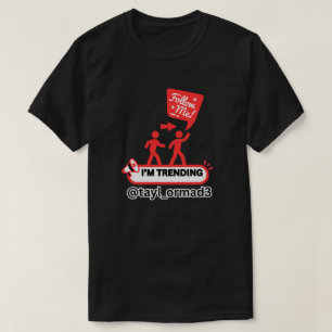 ICH BIN DER TRENDIGE SOCIAL INFLUENCER SCHWARZ UNI T-Shirt