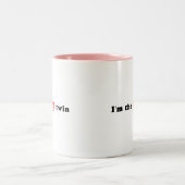Ich bin der Übel-Zwilling Zweifarbige Tasse (Mittel)