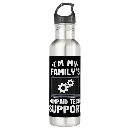 Ich bin der unbezahlte Computer des technischen Su Edelstahlflasche (Vorderseite)