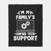Ich bin der unbezahlte Computer des technischen Su Fleecedecke (Vorderseite)