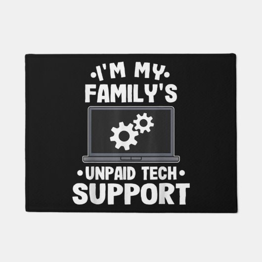 Ich bin der unbezahlte Computer des technischen Su Fußmatte (Vorderseite)